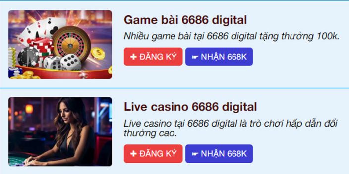 Phần thưởng lớn tại nhà cái uy tín 6686bet