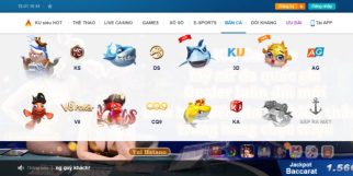 Chơi game bắn cá đổi thưởng tại nhà cái Kubet77