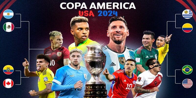 Lịch thi đấu bóng đá Copa America 2024