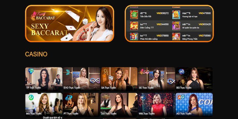 Các sản phẩm casino trực tuyến đều được bet thủ yêu thích