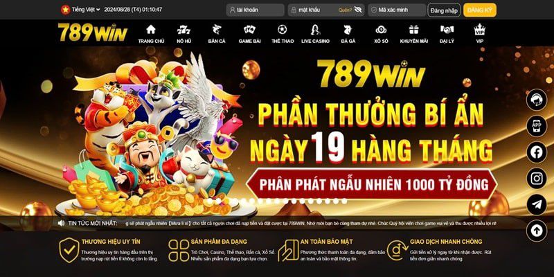 Điểm hấp dẫn khi lựa chọn đăng ký 789win trải nghiệm