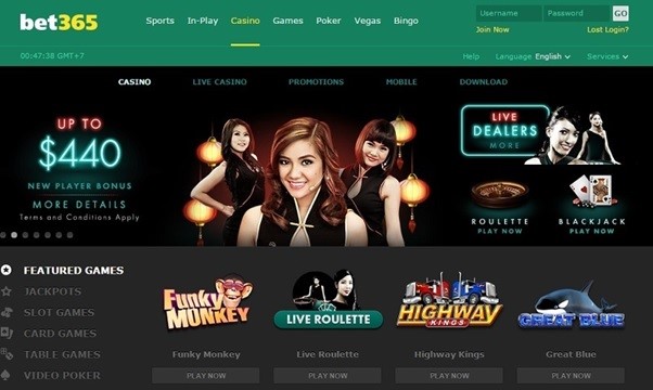 Trang chủ của Bet 365