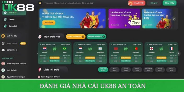 Đánh giá UK88 có phải là nhà cái an toàn