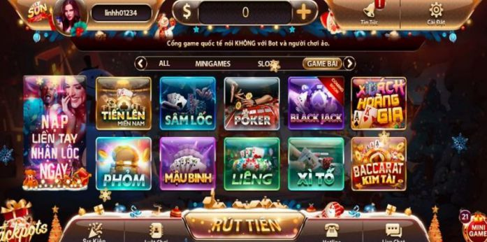 Khám phá sảnh game bài đẳng cấp Châu Á tại Sunwin