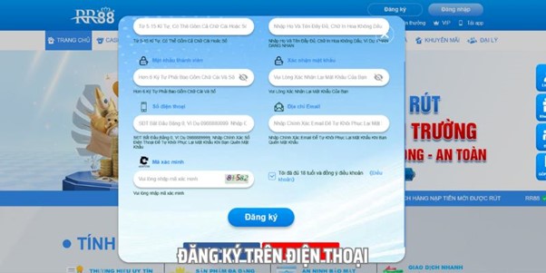 Cách đăng ký tài khoản cược trên thiết bị di động